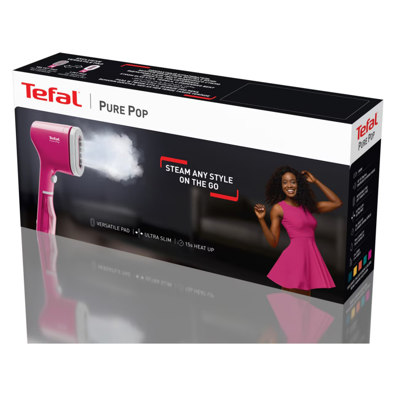 Fier de călcat cu abur Tefal DT2023F0, 1300 W, 70 ml, 20 g/min, indicator de pregătire, oprire automată, roz