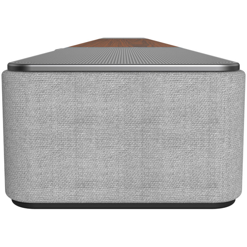 Bară de sunet Klipsch Flexus Core 200 Walnut, 185 W RMS, 111,8 cm, Dolby Atmos, difuzoare orientate în sus, nuc/gri