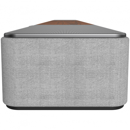 Bară de sunet Klipsch Flexus Core 200 Walnut, 185 W RMS, 111,8 cm, Dolby Atmos, difuzoare orientate în sus, nuc/gri