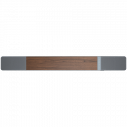 Bară de sunet Klipsch Flexus Core 200 Walnut, 185 W RMS, 111,8 cm, Dolby Atmos, difuzoare orientate în sus, nuc/gri