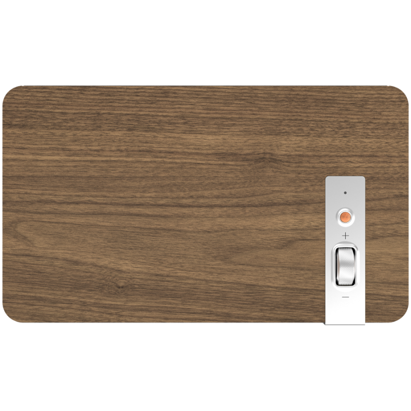 Boxa Klipsch The Three Plus Walnut, 120 W, 2.1, 45 Hz, USB+USB-C, Tip A, RCA, Bluetooth, Aplicatie mobila, Nuc/Gri