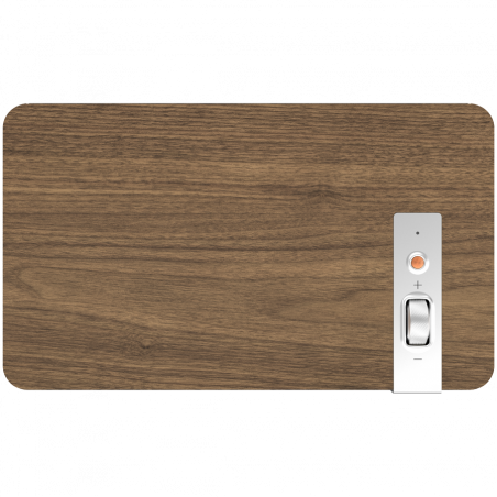 Boxa Klipsch The Three Plus Walnut, 120 W, 2.1, 45 Hz, USB+USB-C, Tip A, RCA, Bluetooth, Aplicatie mobila, Nuc/Gri