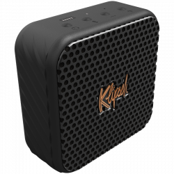 Boxa portabila Klipsch Austin Black, 10 W RMS, 12 ore, Bluetooth 5.3, USB-C, Aplicatie mobila, Microfon, IP67, Negru