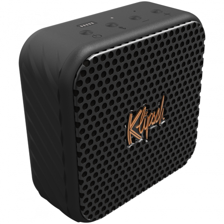 Boxa portabila Klipsch Austin Black, 10 W RMS, 12 ore, Bluetooth 5.3, USB-C, Aplicatie mobila, Microfon, IP67, Negru