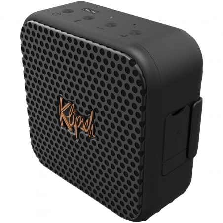 Boxa portabila Klipsch Austin Black, 10 W RMS, 12 ore, Bluetooth 5.3, USB-C, Aplicatie mobila, Microfon, IP67, Negru