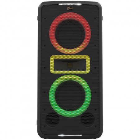 Boxa portabila Klipsch New York Black, 12 ore, Bluetooth 5.2, 5000 mAh, AUX, USB, Party Link, Microfon, Negru