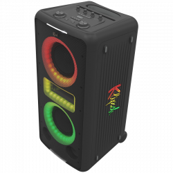 Boxa portabila Klipsch New York Black, 12 ore, Bluetooth 5.2, 5000 mAh, AUX, USB, Party Link, Microfon, Negru