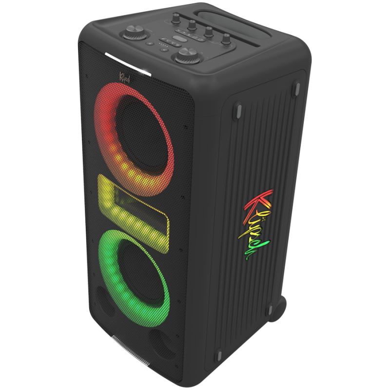 Boxa portabila Klipsch New York Black, 12 ore, Bluetooth 5.2, 5000 mAh, AUX, USB, Party Link, Microfon, Negru