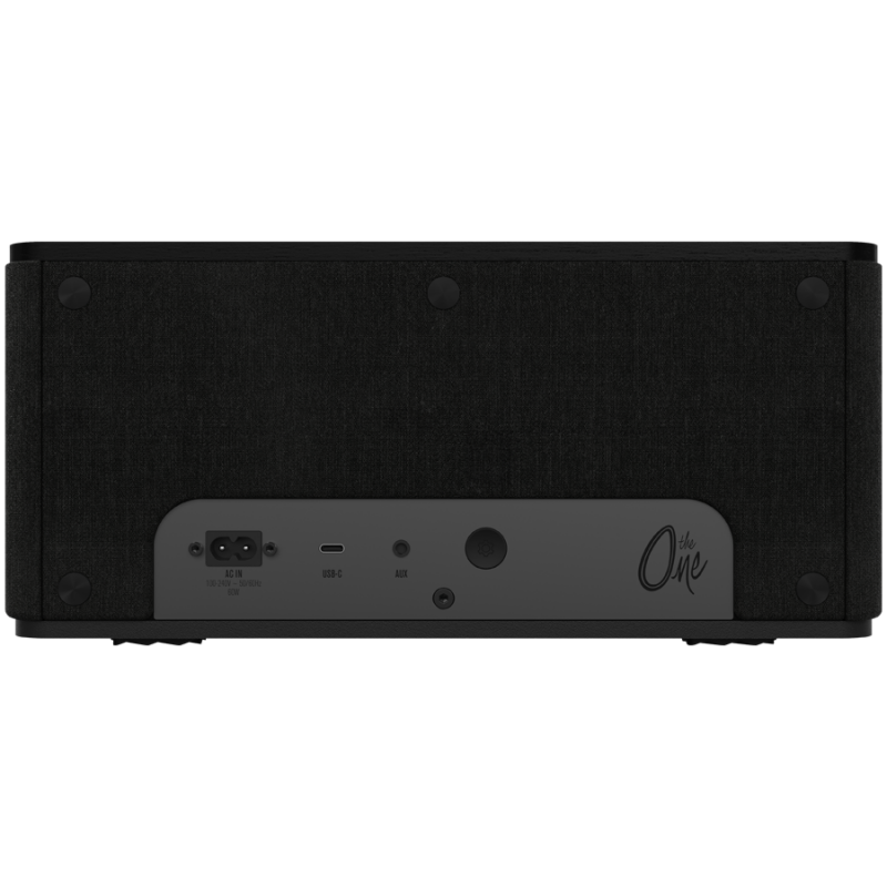 Boxa Klipsch The One Plus 2.1 MB, 60 W, Bluetooth 5.3, USB-C, Biamplificare, Carcasa din lemn, Aplicatie mobila, Negru mat