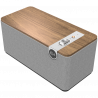 Boxa Klipsch The One Plus 2.1 W, 60 W, Bluetooth 5.3, USB-C, Biamplificare, Carcasa din lemn, Aplicatie mobila, Nuc/Gri