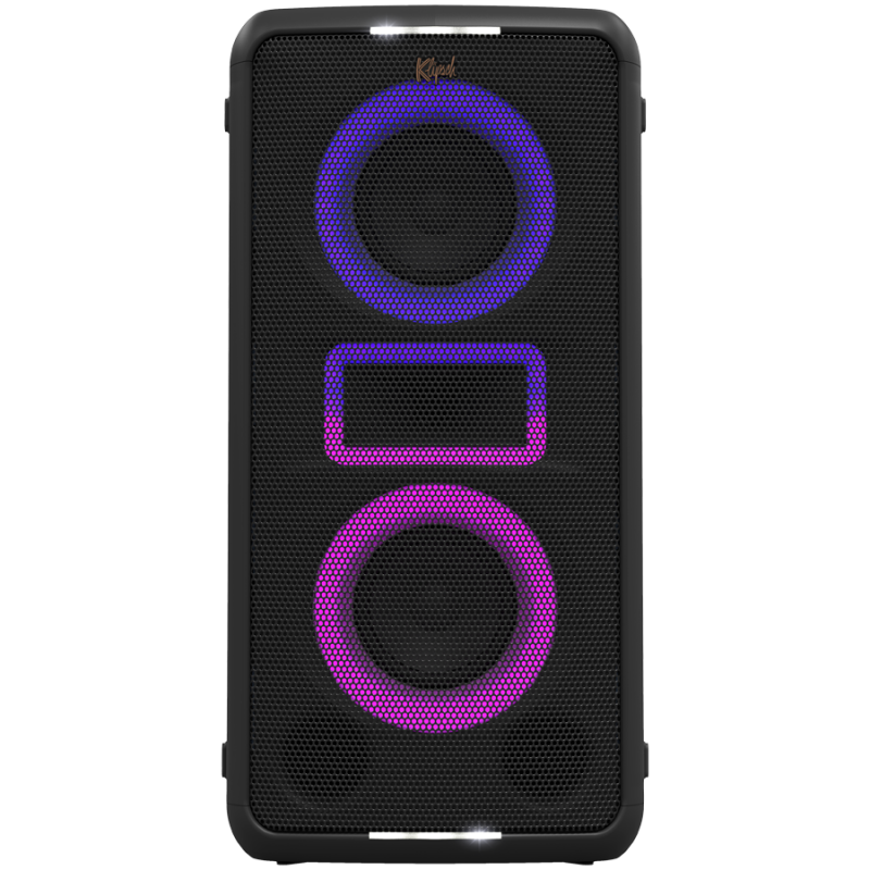 Boxa portabila Klipsch Miami Black, 18 ore, 5000 mAh, Bluetooth 5.2, AUX, USB, Daisy Chain, Ultra Bass, Party Link, Karaoke, Microfon, Negru