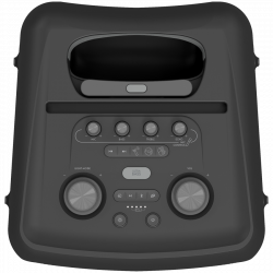 Boxa portabila Klipsch Miami Black, 18 ore, 5000 mAh, Bluetooth 5.2, AUX, USB, Daisy Chain, Ultra Bass, Party Link, Karaoke, Microfon, Negru