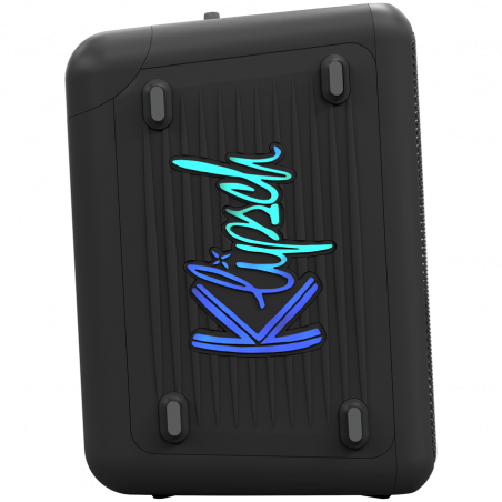 Boxa portabila Klipsch Vegas Black, 4400 mAh, 12 ore, Bluetooth 5.2, AUX, USB, microfon, Ultra Bass, Party Link, Efecte luminoase RGB, Aplicatie mobila, Negru