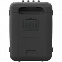 Boxa portabila Klipsch Vegas Black, 4400 mAh, 12 ore, Bluetooth 5.2, AUX, USB, microfon, Ultra Bass, Party Link, Efecte luminoase RGB, Aplicatie mobila, Negru