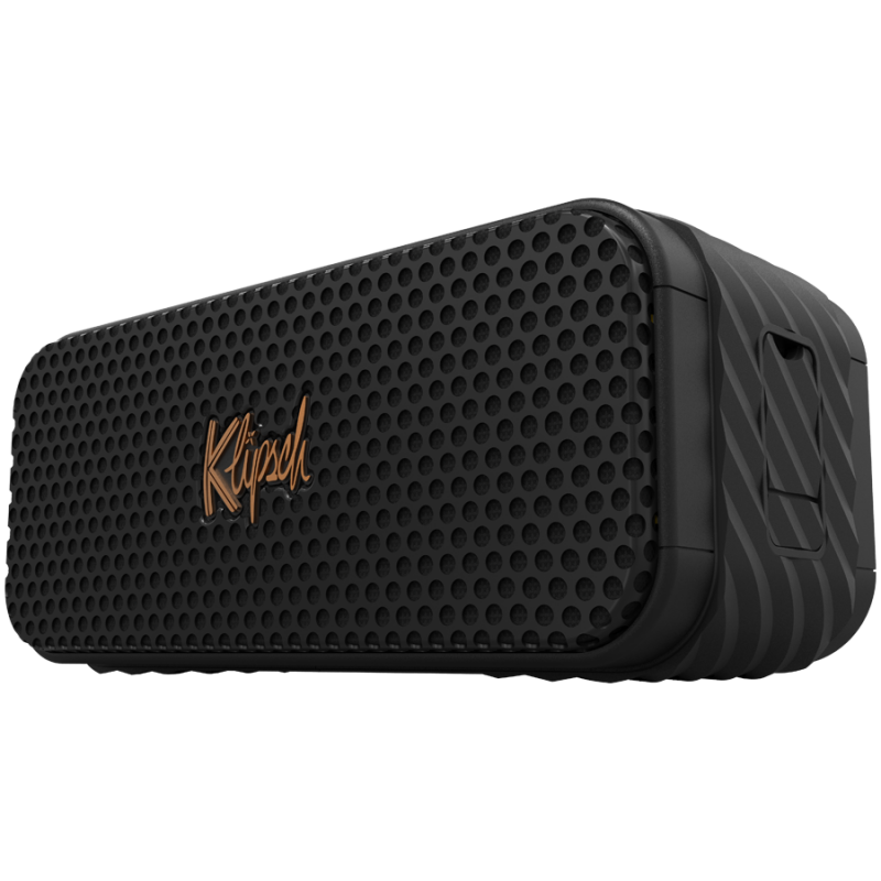 Boxa portabila Klipsch Nashville Black, 20 W RMS, Bluetooth 5.3, Pana la 24 h, Aplicatie mobila, Microfon, IP67, Negru