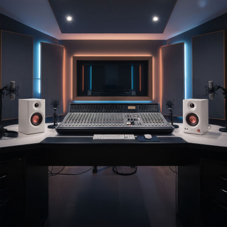 Difuzoare Edifier MR3 WH, 36 W RMS, BT V5.4, RCA, AUX, Hi-Res, ConneX, Active, Setări acustice, Alb