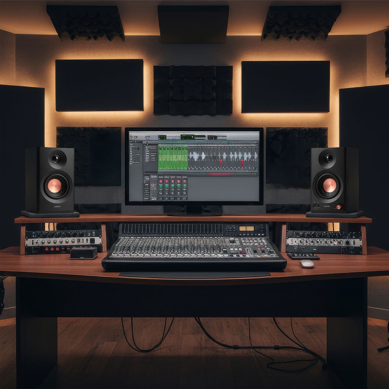 Boxe Edifier MR3 BL, 36 W RMS, BT V5.4, RCA, AUX, Hi-Res, ConneX, Active, Setari acustice, Negru