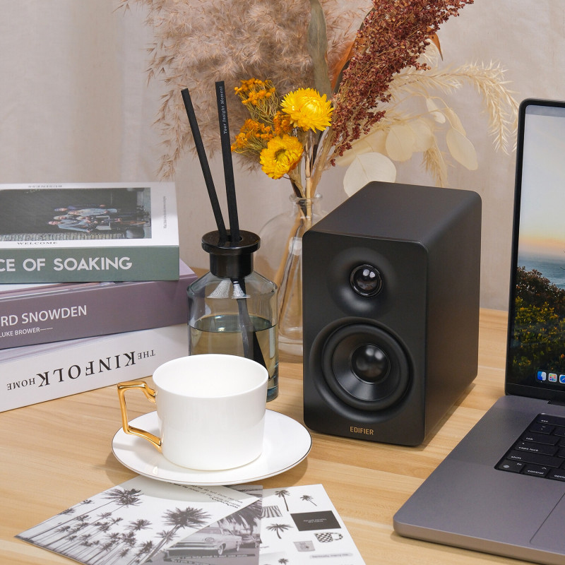 Difuzoare Edifier M60 BL, 66 W RMS, Bluetooth V5.3, Hi-Res & Hi-Res, DSP, USB-C, 3,5 AUX, ConneX, carcasă realizată manual, negru