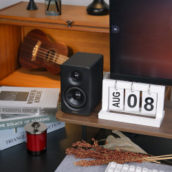 Difuzoare Edifier M60 BL, 66 W RMS, Bluetooth V5.3, Hi-Res & Hi-Res, DSP, USB-C, 3,5 AUX, ConneX, carcasă realizată manual, negru