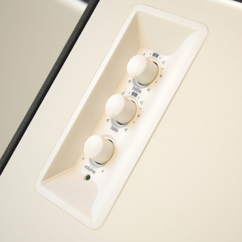 Difuzoare Edifier R1280T WH-SL 2.0, 42 W RMS, 2xRCA, telecomandă, carcasă din lemn, alb/argintiu