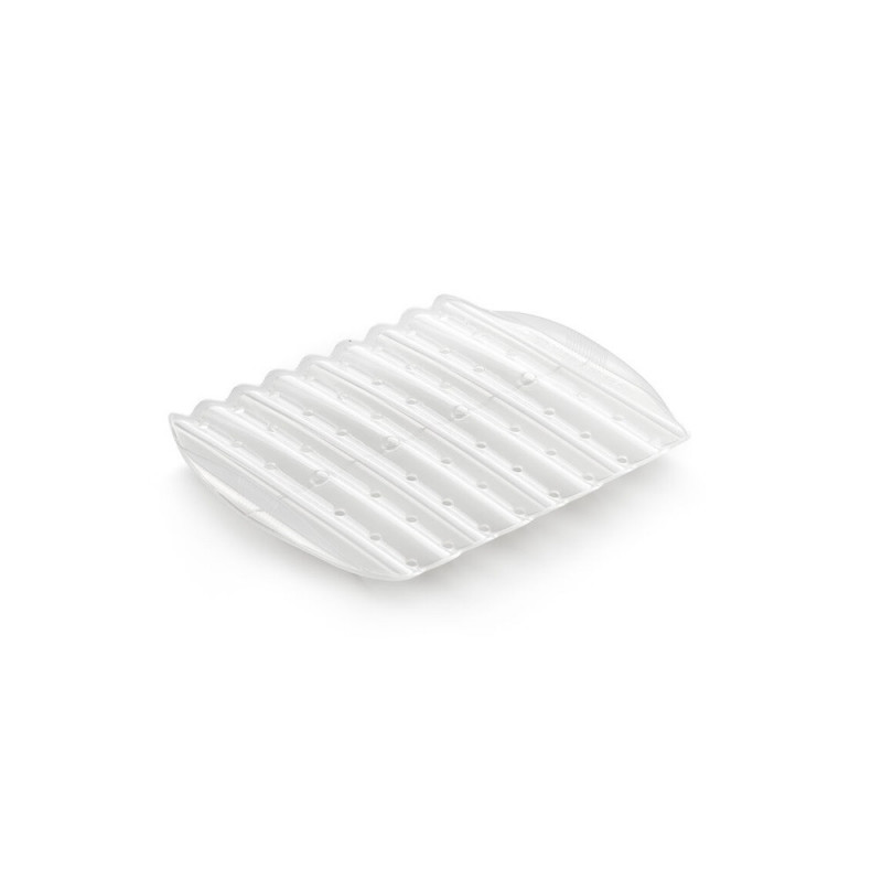 Vas gatire cu aburi pentru cuptorul cu microunde Lekue 1009026, 1,4 litri, 3-4 portii, Silicon platin, Rosu