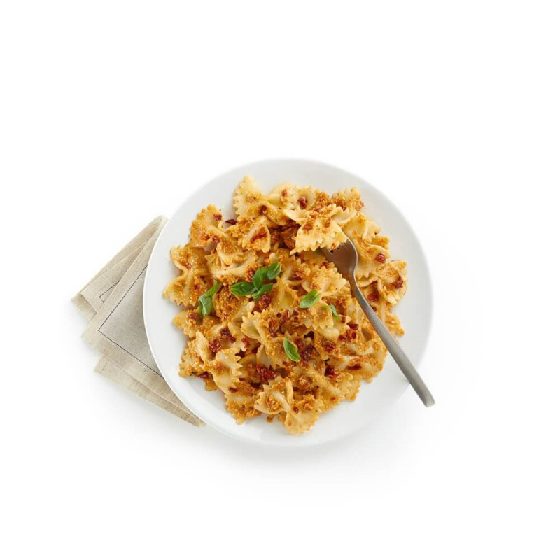 Vas pentru gatit paste in cuptorul cu microunde Lekue 1009032, 1,5 L, 28x11x11,2 cm, Silicon platinat, -20/+100 °C, Alb/Maro