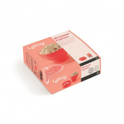 Bol reparare popcorn la cuptorul cu microunde Lekue 1009035, 2,8 L, Ø20x14,5 cm, Pliabil, -60/+220 °C, Rosu