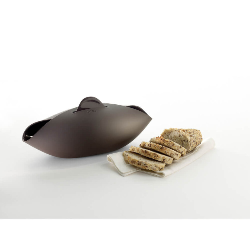 Vas preparare si coacere paine Lekue 1009037, 28 x 23 x 13 cm, 600 ml, Silicon platinat, -60 +220 °C, Negru