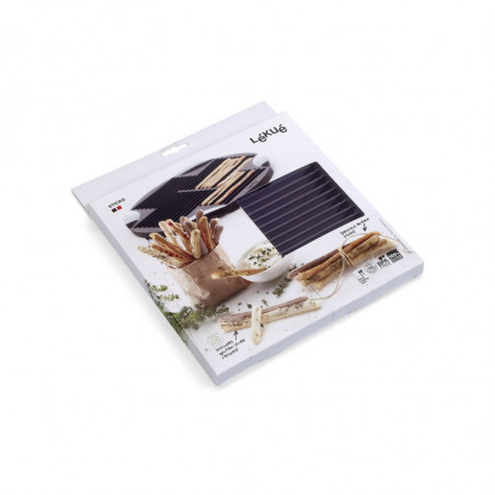 Tava pentru copt pretzel si grissini Lekue 1009038, 240 ml, Pana la 30 pretzel, Ø25x1,9 cm, -60/+220°C, Maro