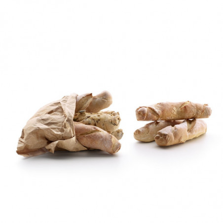 Tavă pentru baghete Lekue 1009039, 29x20x2 cm, 600 ml, 4 compartimente, silicon platinat, de la -60 la +220 °C, maro