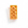 Forma cuburi de gheata cu capac Lekue 1009041, 23 x 11,8 x 3,2 cm, 11 forme, -40 +60 °C, Galben