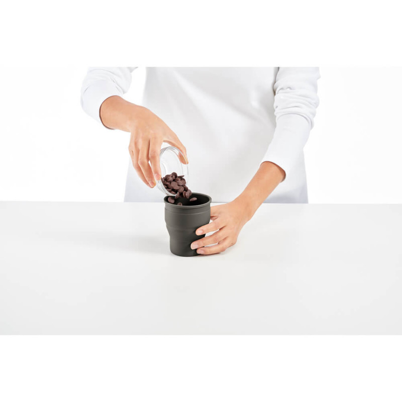 Set 4 forme pentru inghetata pe bat Lekue 1009044, 350 ml, -20°C / +100°C, Capace, Gri