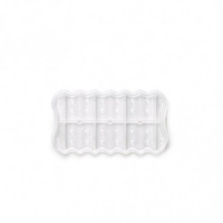 Aburitor pentru cuptorul cu microunde cu suport Lekue 1009048, 1-2 porții, silicon platin, roșu