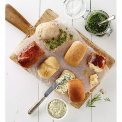 Tavă pentru pâine Lekue 1009080, 30x17,5x4,2 cm, 960 ml, 6 compartimente, silicon platinic, -60 până la +220 °C, maro