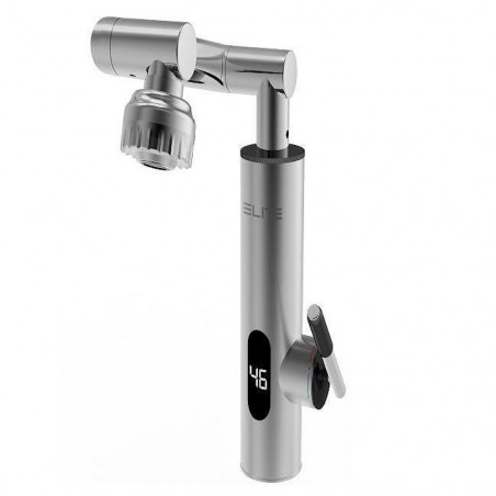 Robinet electric incalzire apa instant Elite EHD-1511M, 3300 W, Montare blat, Rotire 360°, Afișaj LED, IPX4, Argintiu