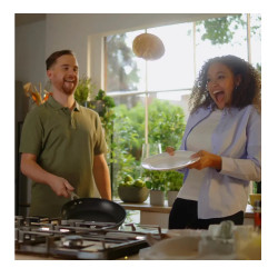 Set oale si tigaie Ninja Zerostick Premium C35005DE, 9 piese, Tehnologie antiaderenta, Pana la 260°C, Inductie, Negru