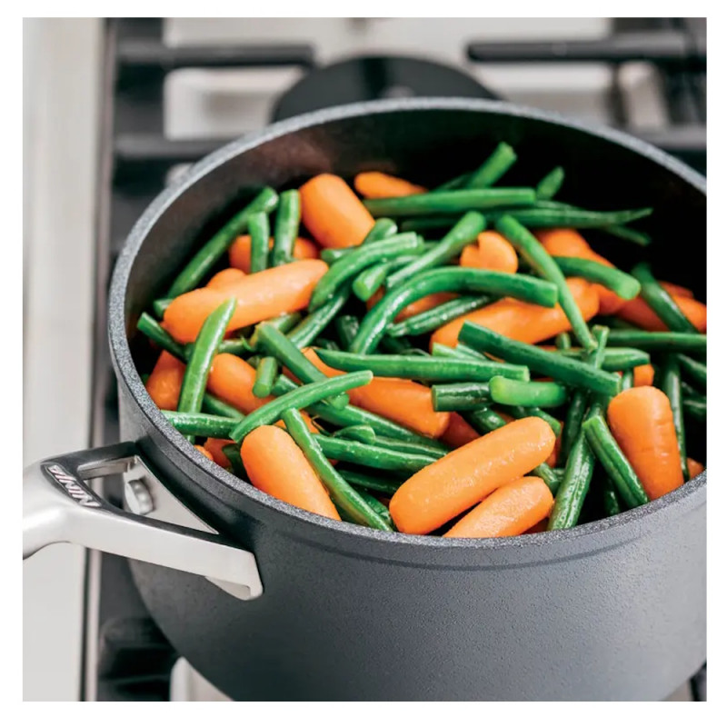 Set oale si tigaie Ninja Zerostick Premium C35005DE, 9 piese, Tehnologie antiaderenta, Pana la 260°C, Inductie, Negru