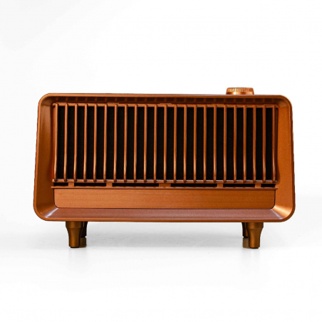 Boxa portabila cu radio Bluetooth Ashu AS25, 2x5W, 1800mAh, Pana la 10 m, Pana la 5-8 h, TWS, card TF, USB (disc U), AUX, FM, Maro