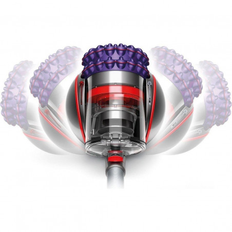 Aspirator fara sac Dyson Big Ball Parquet 2 228566-01, 600 W, 165 AW, 1,5 l, Tehnologie Radial Root Cyclone in 2 trepte, Recuperare automata in pozitie verticala, Nichel/Violet
