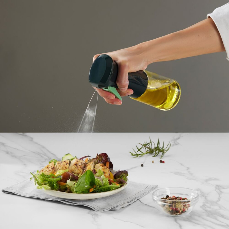 Oliviera spray Lekue 1009490, 150 ml, Ø6x20 cm, +4°C/+80°C, Fara BPA, Gri