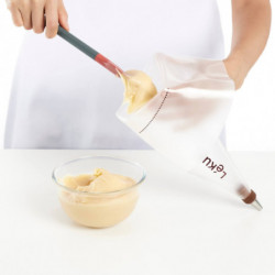 Set de 3 seringi pentru patiserie Lekue 1009491, Reutilizabile, Poliuretan, 4°C/70°C, Alb