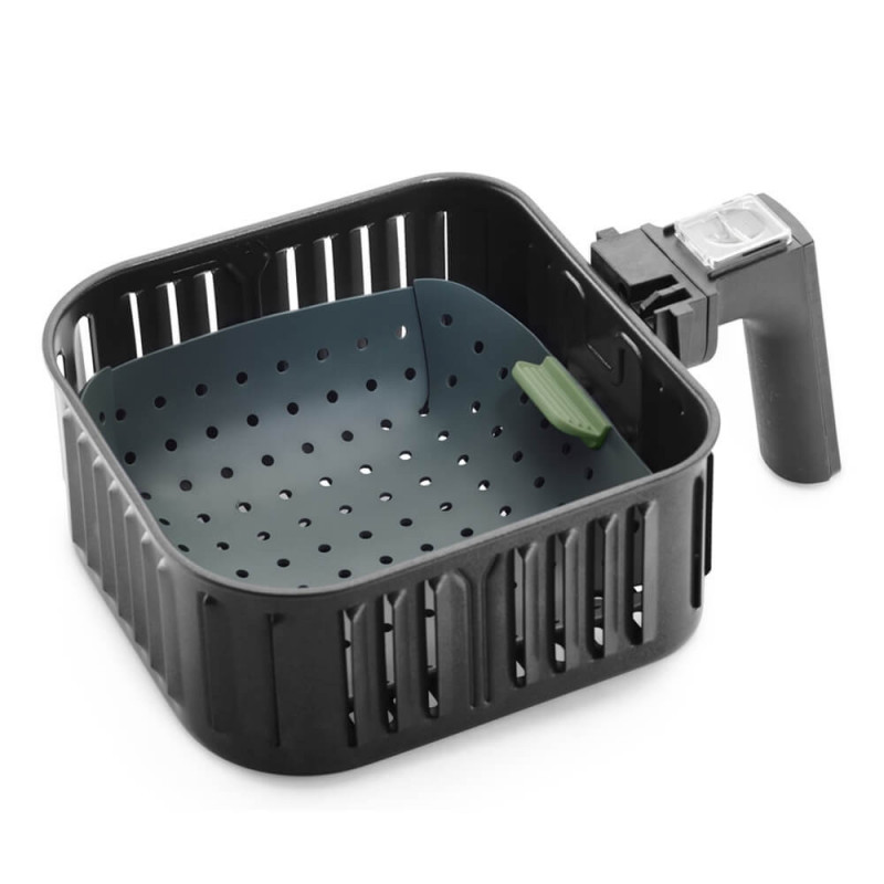 Tavă de copt pentru friteuze cu aer cald Lekue 1010156, 22x22 cm, -20/+220°C, silicon, gri