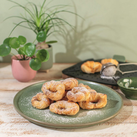 Tavă de copt pentru friteuze cu aer cald Lekue 1010156, 22x22 cm, -20/+220°C, silicon, gri