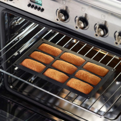 Tavă de copt Lekue 1010165, 30x17,5x1,2 cm, 315 ml, -60 până la +220 °C, silicon platinic, roșu