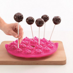 Tavă de copt Lekue 1010174, Ø25x4,3 cm, -60 până la +220 °C, silicon platinat, roz