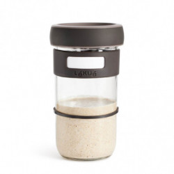 Set recipiente dospire paine Lekue 1010175, 3 piese, 9,3 x 9,3 x 17 cm, -20/+80 °C, Maro