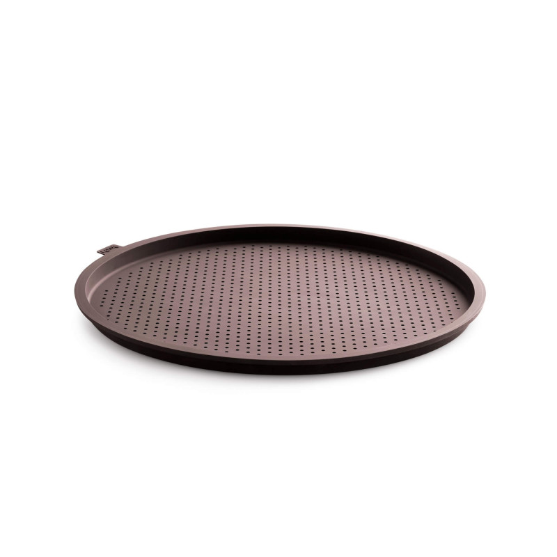 Tava pentru pizza Lekue 1010177, Ø36x1,8 cm, Perforata, Pliabila, -60°C/+220°C, Bronz