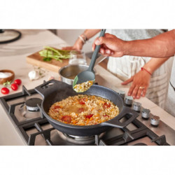 Lingura pentru gatit/servit Lekue, 1010181, 29 cm, Rezistenta la zgarieturi, 4°C/220°C, Verde