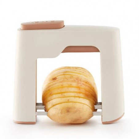 Feliator manual legume Lekue 1010191, Lame din otel inoxidabil, Bej