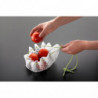 Plasa pentru fiert legume si paste Lekue 1010196, 31 cm, -60°C/+220°C, Alb/Verde